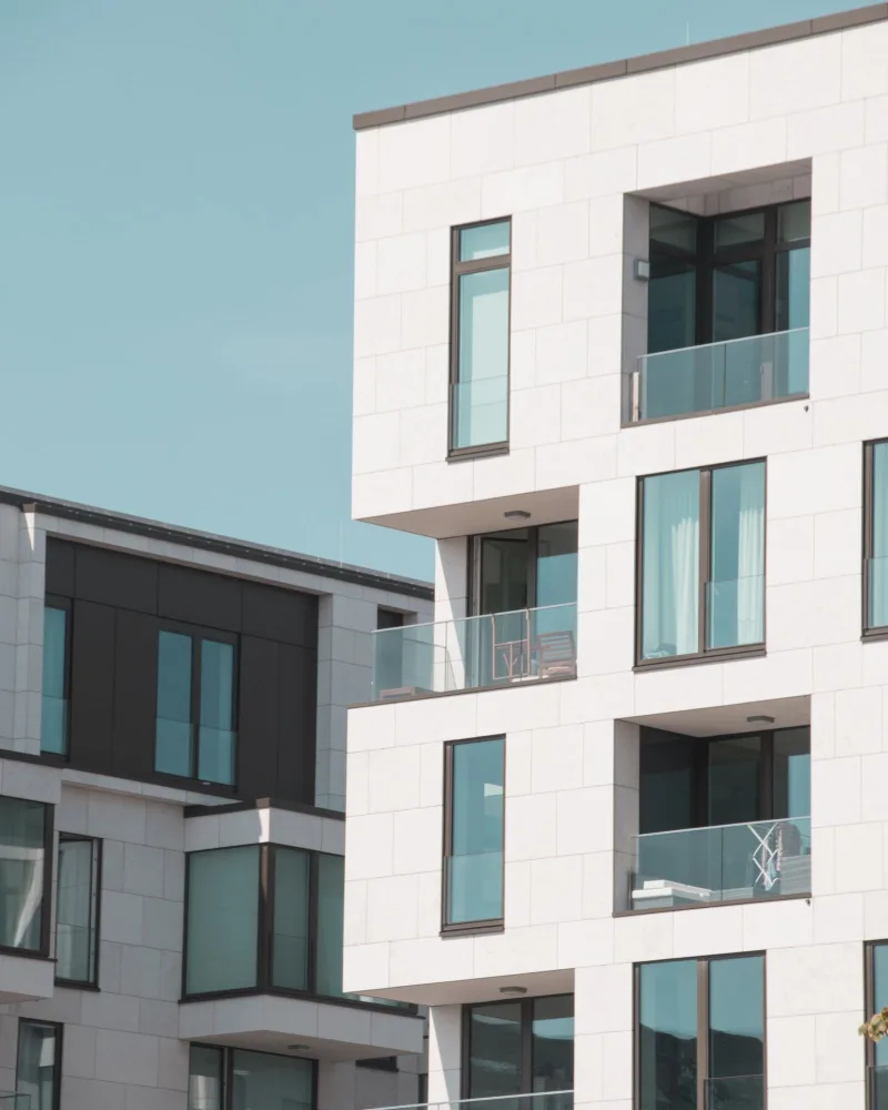 Modern multi-family apartment building